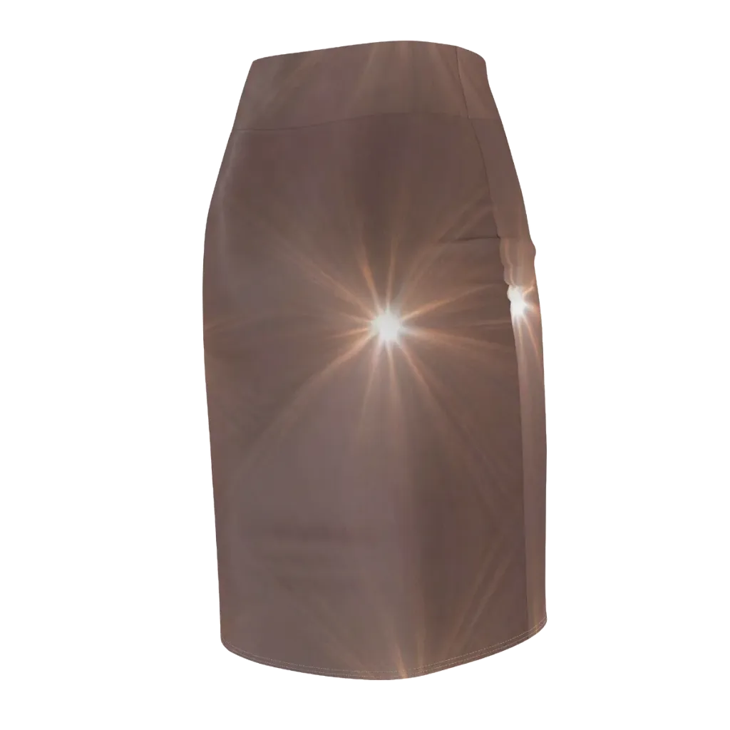 Velvet Starburst on Pencil Skirt — Back Side
