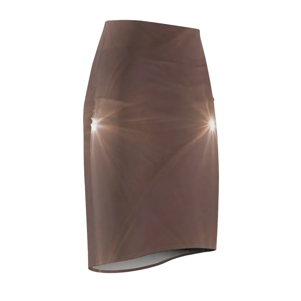 Velvet Starburst on Pencil Skirt — Front Side