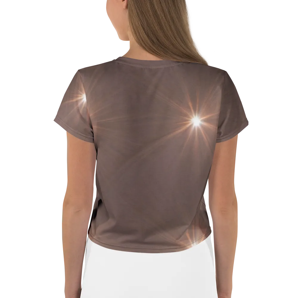 Velvet Starburst on Crop Tee — Back