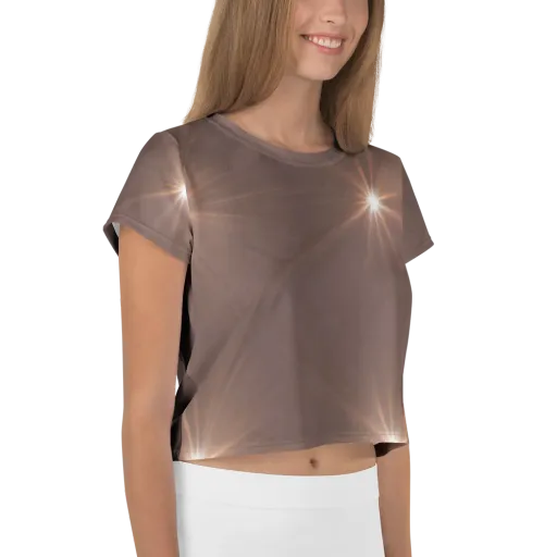 Velvet Starburst on a Crop Tee