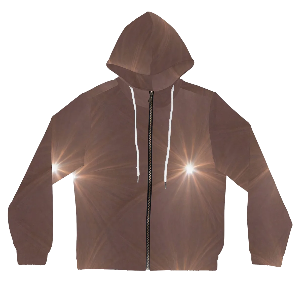 Velvet Starburst on Women's Full-Zip Hoodie — Front