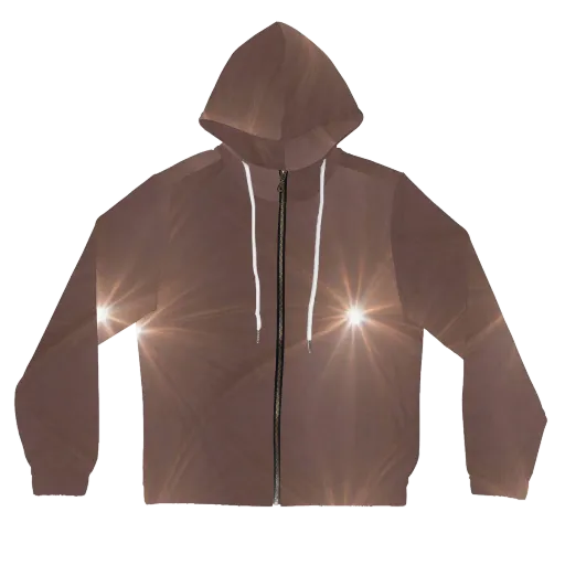 Velvet Starburst on a Women's Full-Zip Hoodie