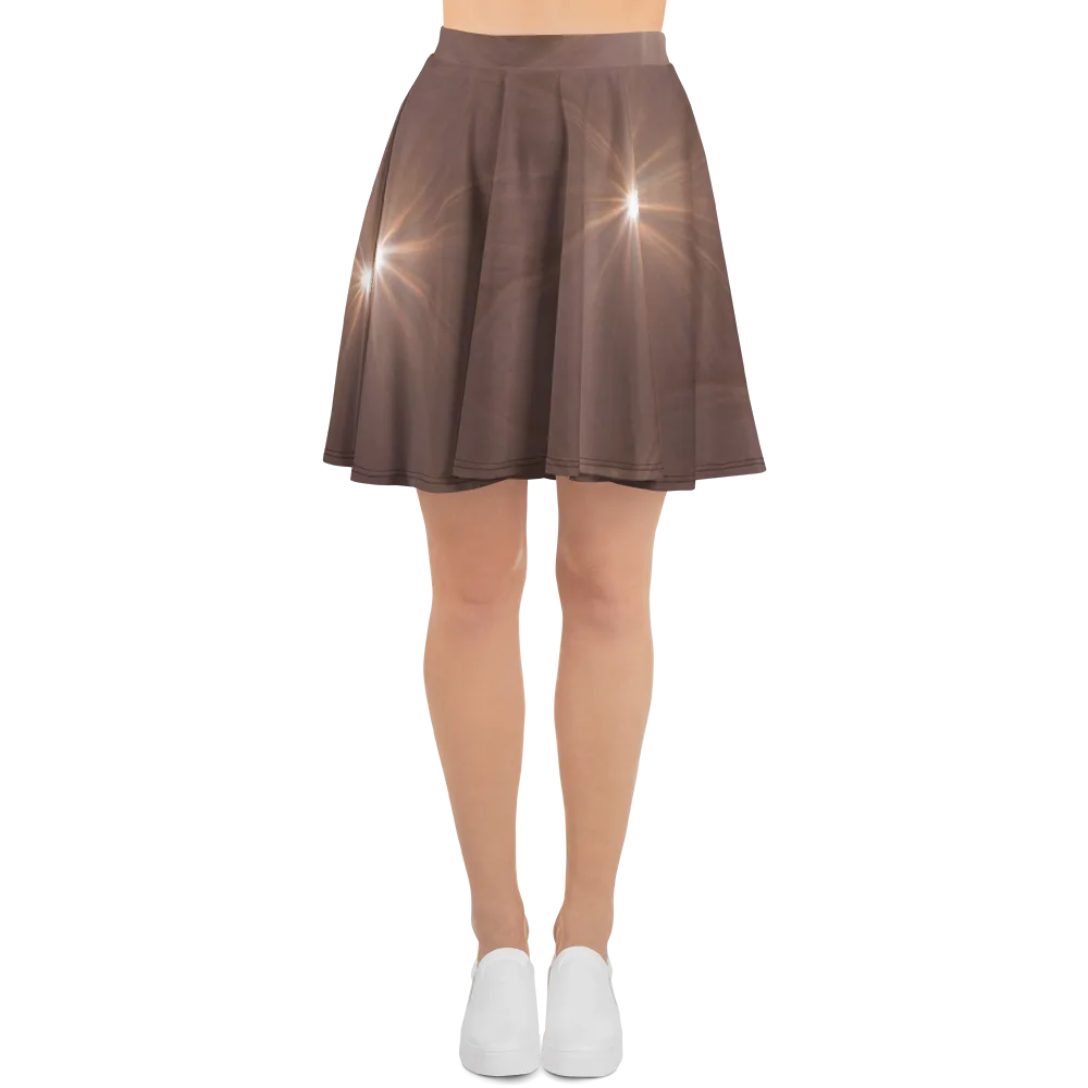 Velvet Starburst on Skater Skirt — Front