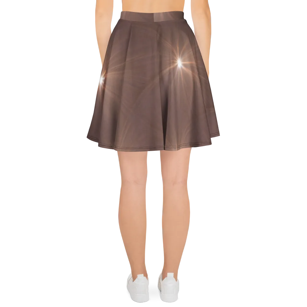 Velvet Starburst on Skater Skirt — Back