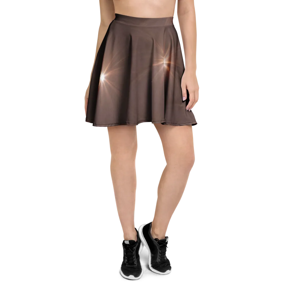 Velvet Starburst on Skater Skirt — Front