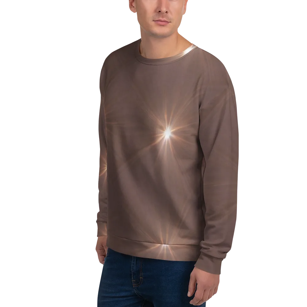 Velvet Starburst on Sweatshirt — Left Front