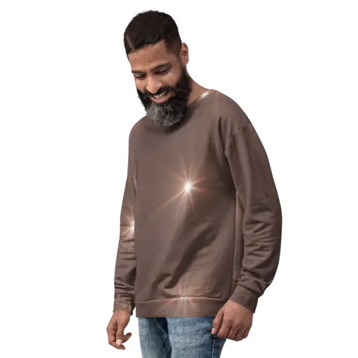 Velvet Starburst on a Sweatshirt