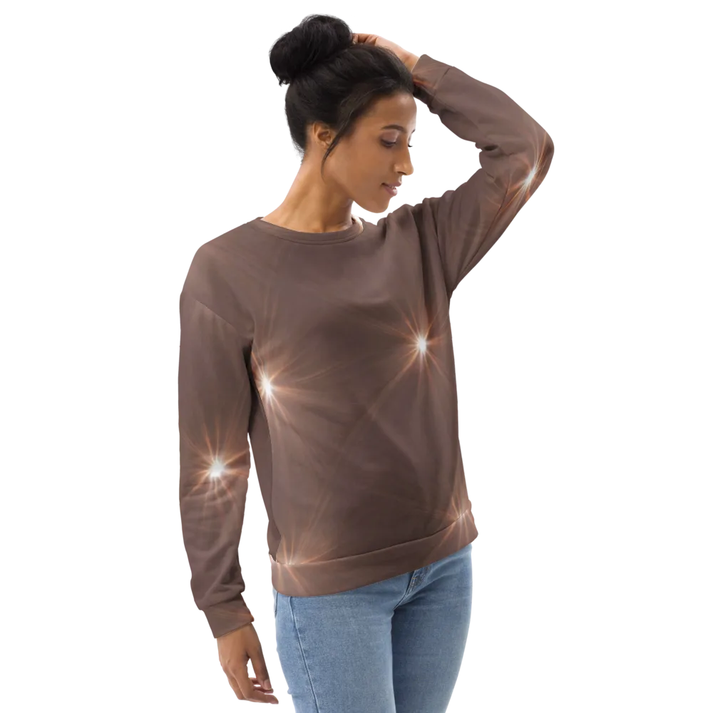 Velvet Starburst on Sweatshirt — Right Front