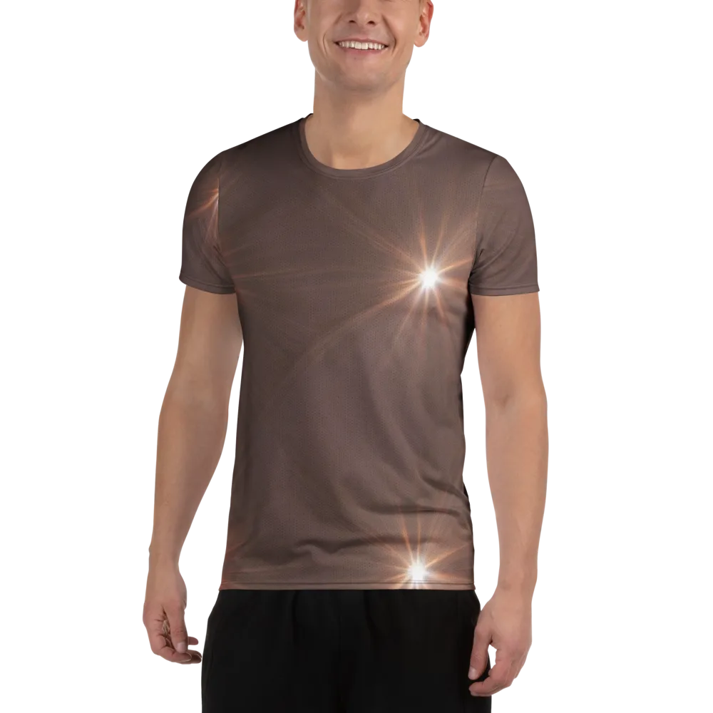 Velvet Starburst on Men's Athletic T-Shirt — Front