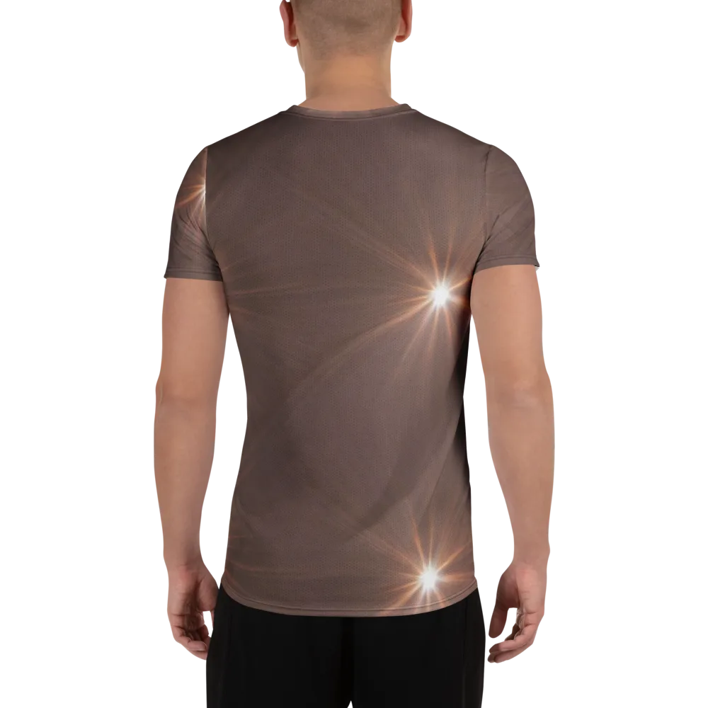 Velvet Starburst on Men's Athletic T-Shirt — Back