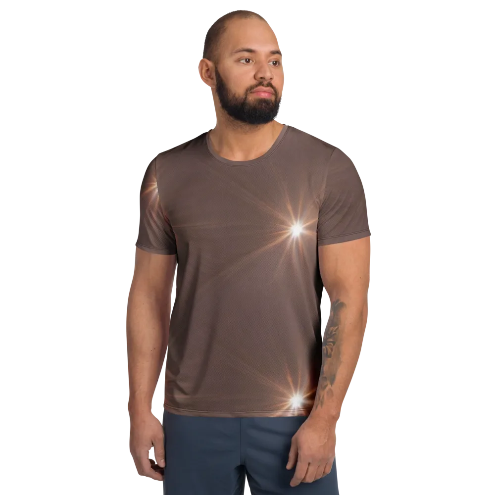 Velvet Starburst on Men's Athletic T-Shirt — Front