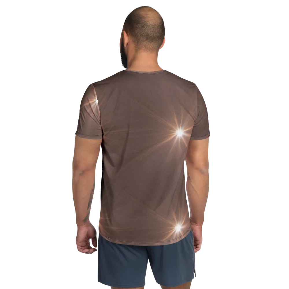 Velvet Starburst on Men's Athletic T-Shirt — Back