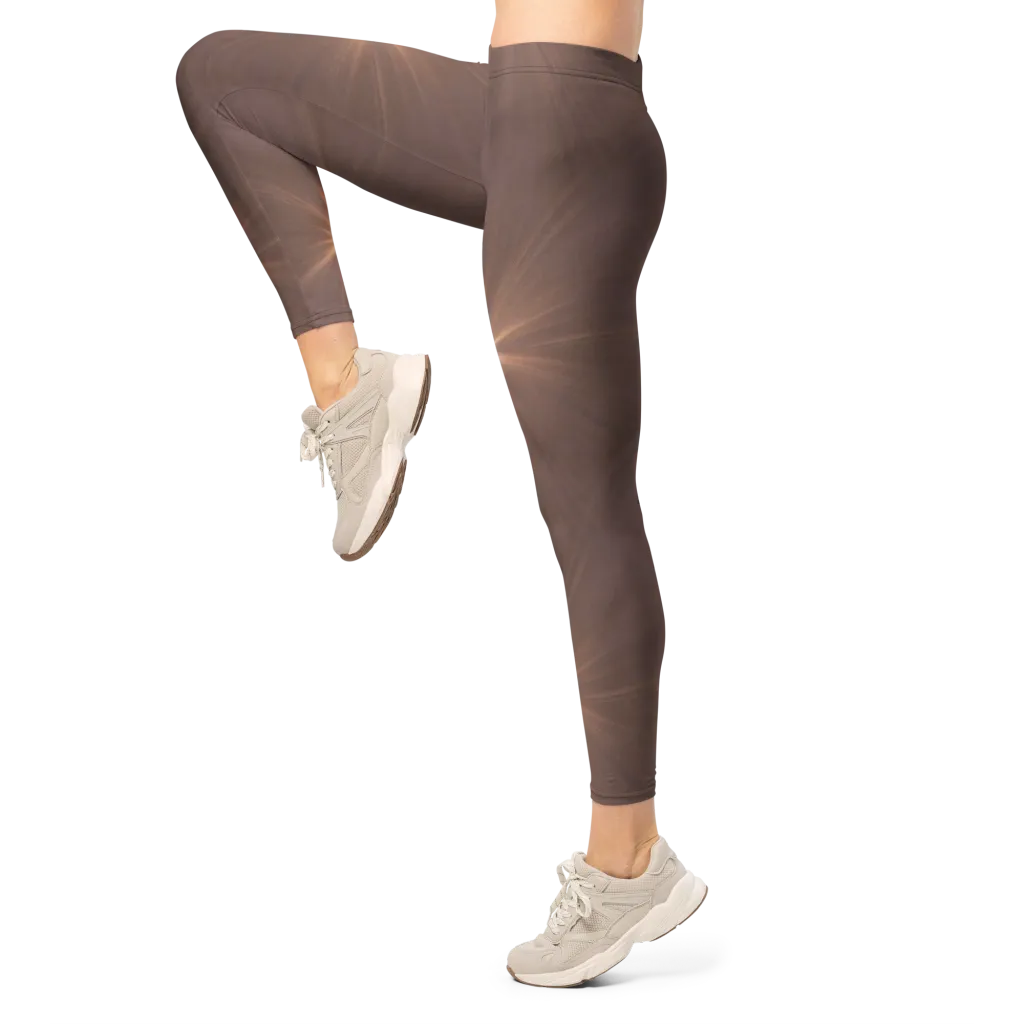 Velvet Starburst on Leggings — Left