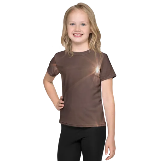 Velvet Starburst on a Kids Crew Neck T-Shirt