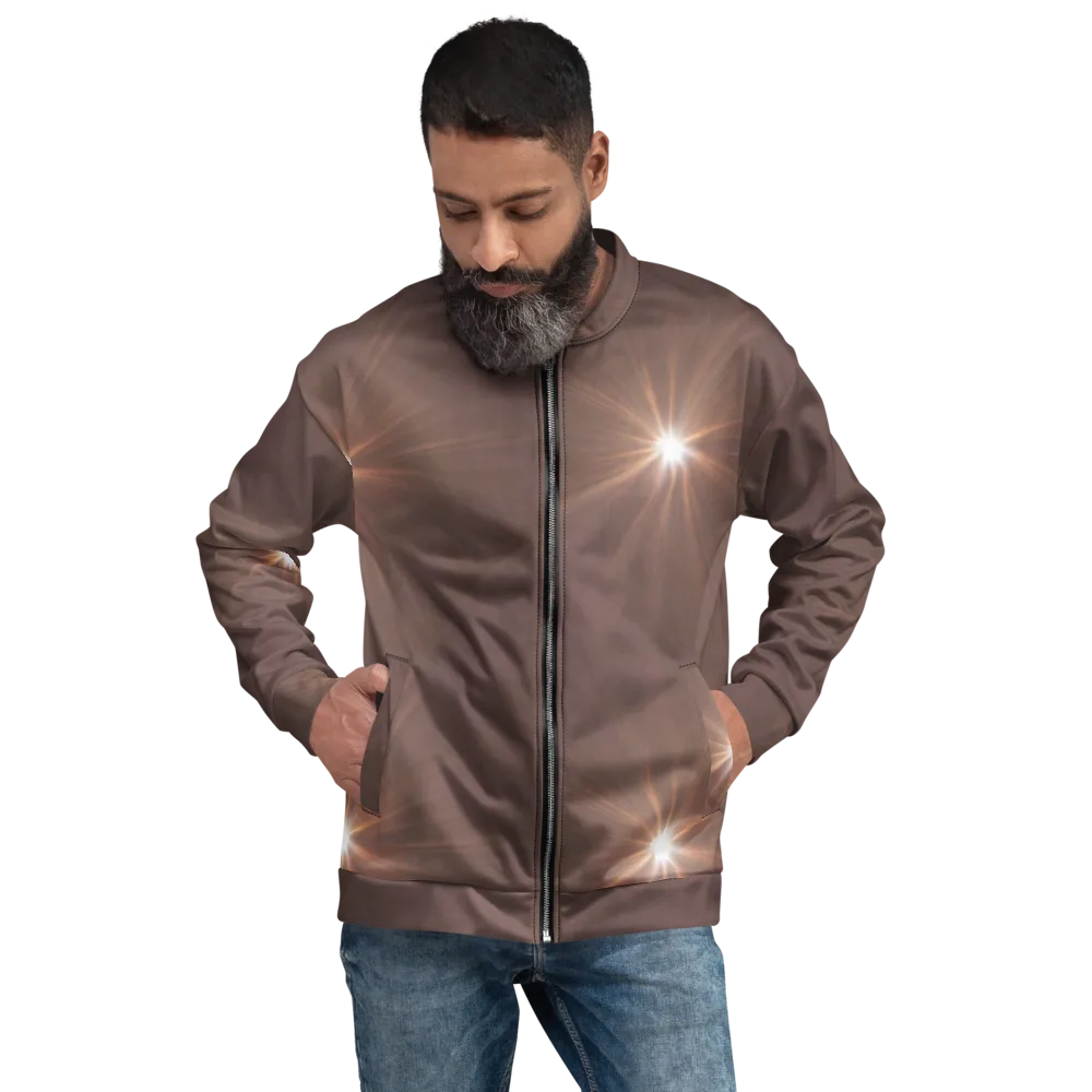 Velvet Starburst on Bomber Jacket — Front