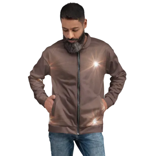Velvet Starburst on a Bomber Jacket
