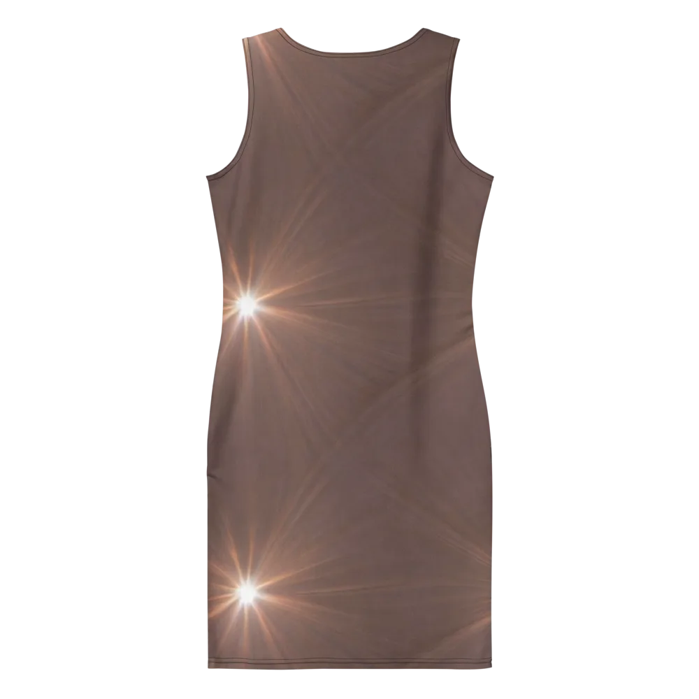 Velvet Starburst on Bodycon Dress — Back