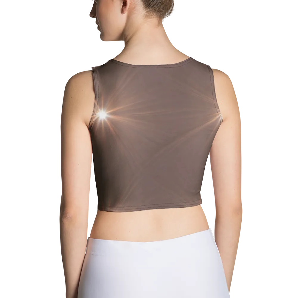 Velvet Starburst on Crop Top — Back