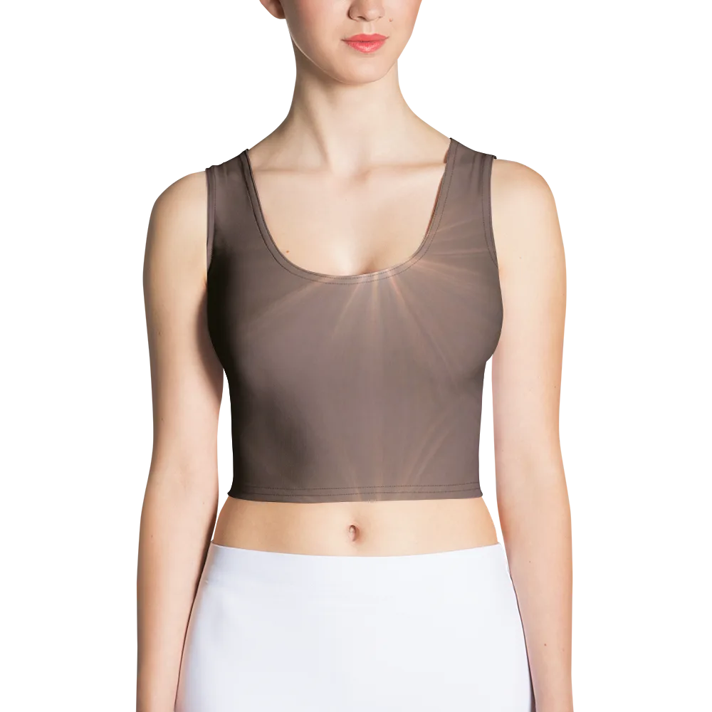 Velvet Starburst on Crop Top — Front