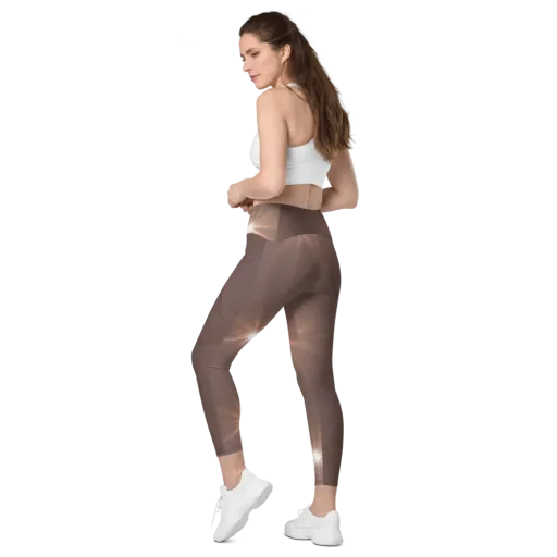 Velvet Starburst on a Leggings with Pockets