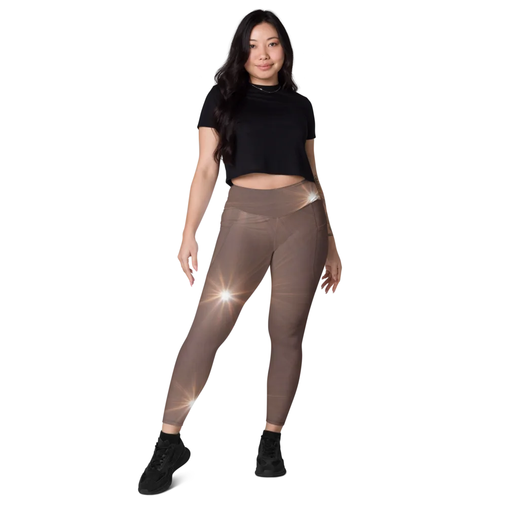Velvet Starburst on Leggings with Pockets — Front