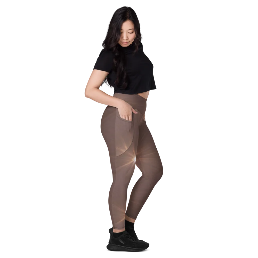 Velvet Starburst on Leggings with Pockets — Right