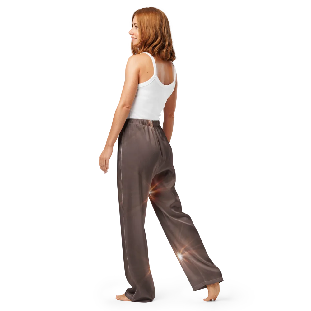 Velvet Starburst on Women's Pajama Pants — Back