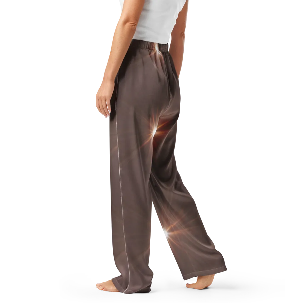 Velvet Starburst on Women's Pajama Pants — Left