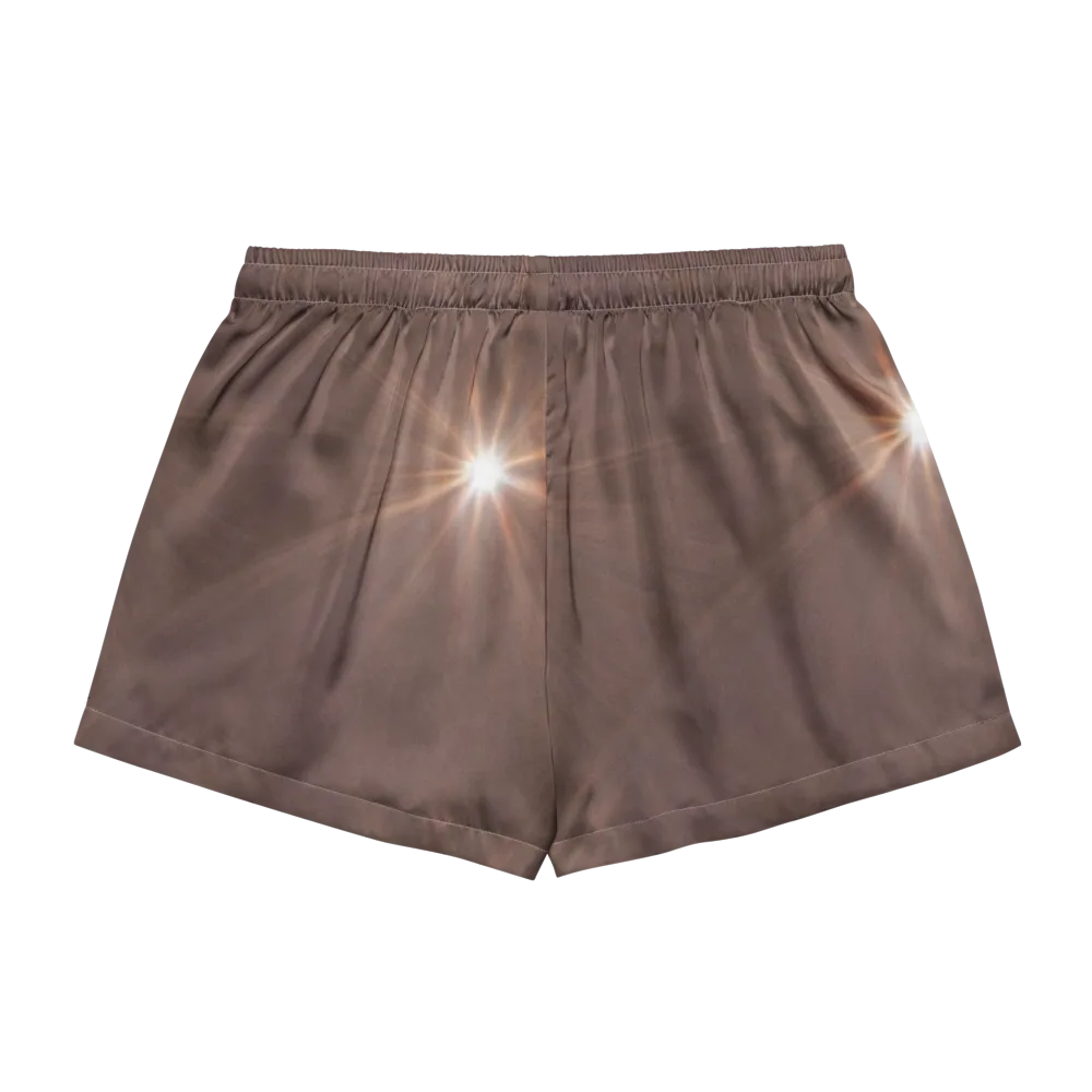 Velvet Starburst on Women's Pajama Shorts — Back