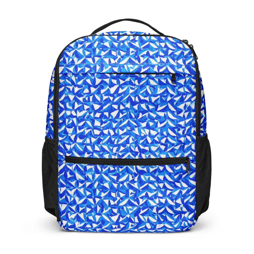 Azure Petal Static on Utility Backpack — Front