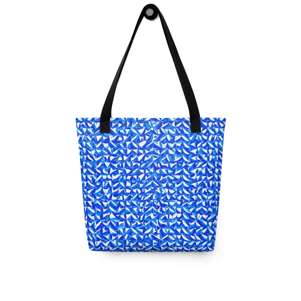 Azure Petal Static on Tote Bag — Front