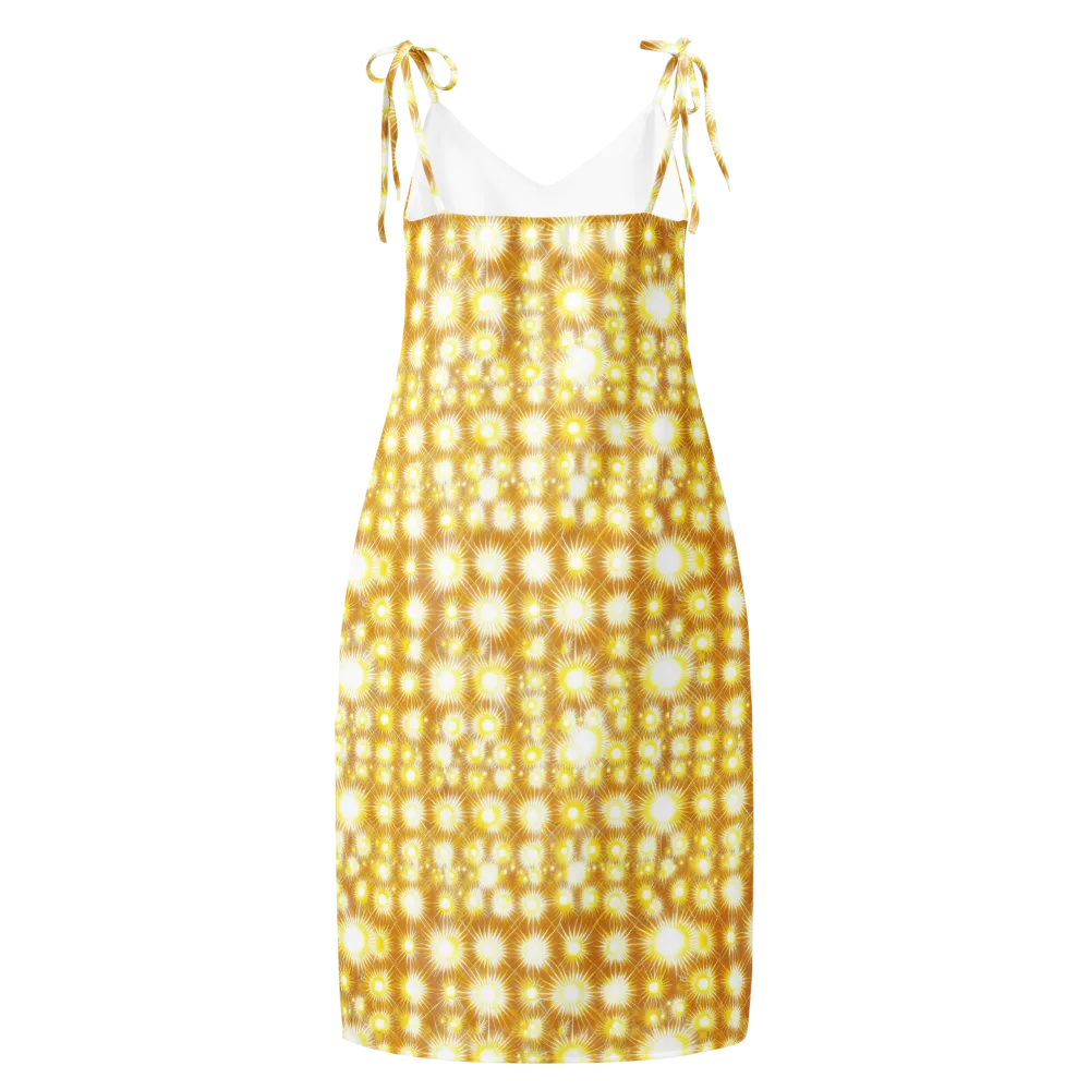 Golden Radiance on Slip Dress — Back