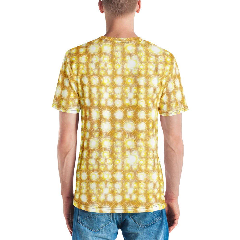 Golden Radiance on Men's Crew Neck T-Shirt — Back