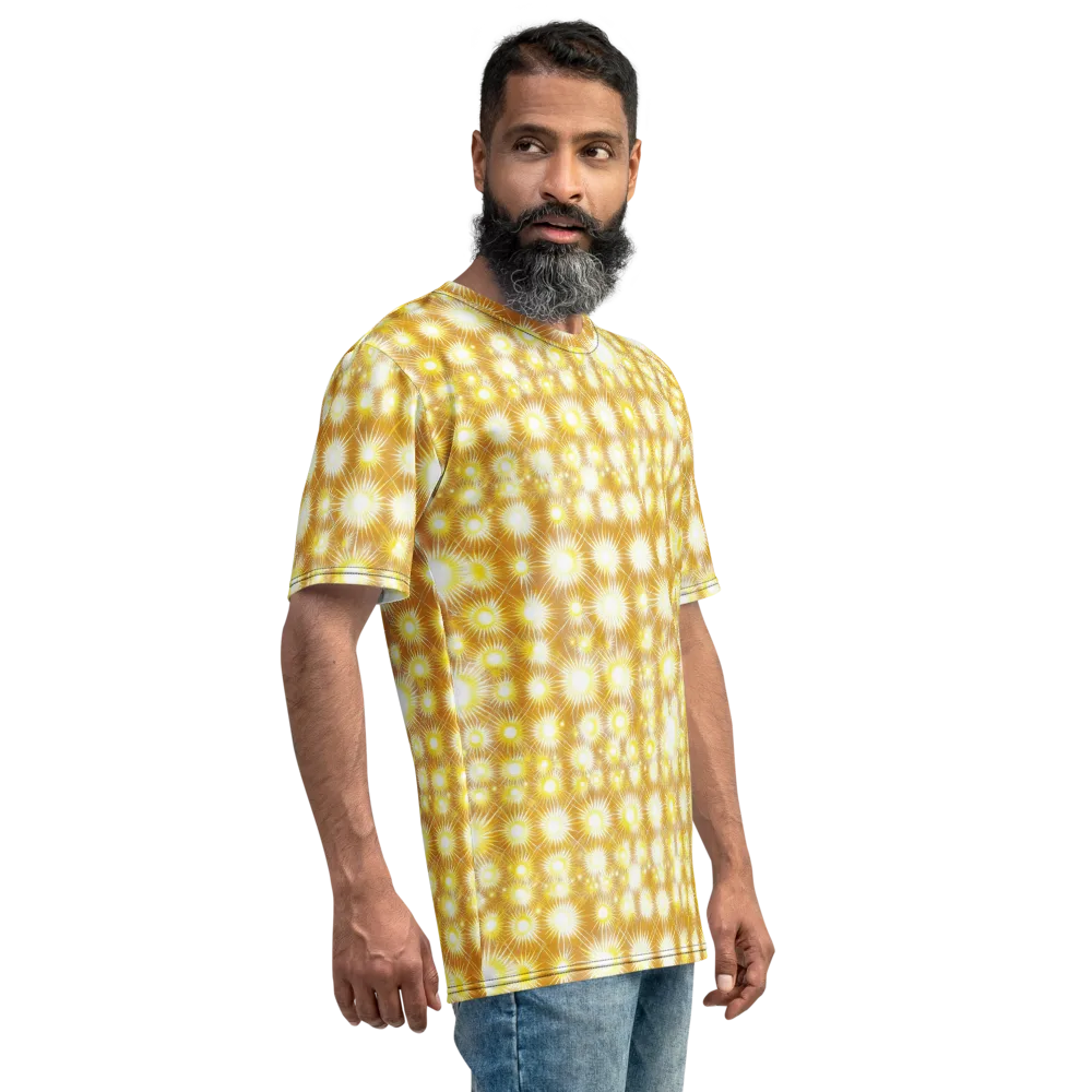 Golden Radiance on Men's Crew Neck T-Shirt — Right