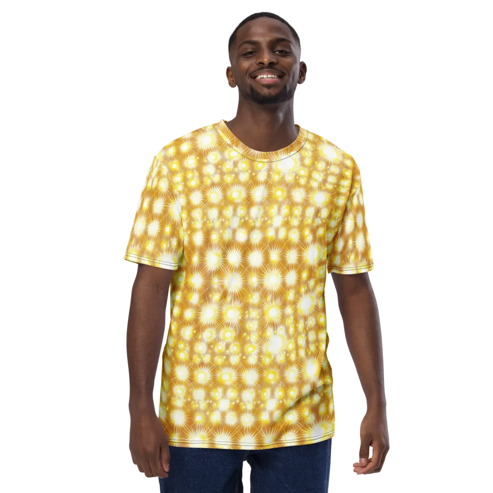 Golden Radiance on Men's Crew Neck T-Shirt — Front
