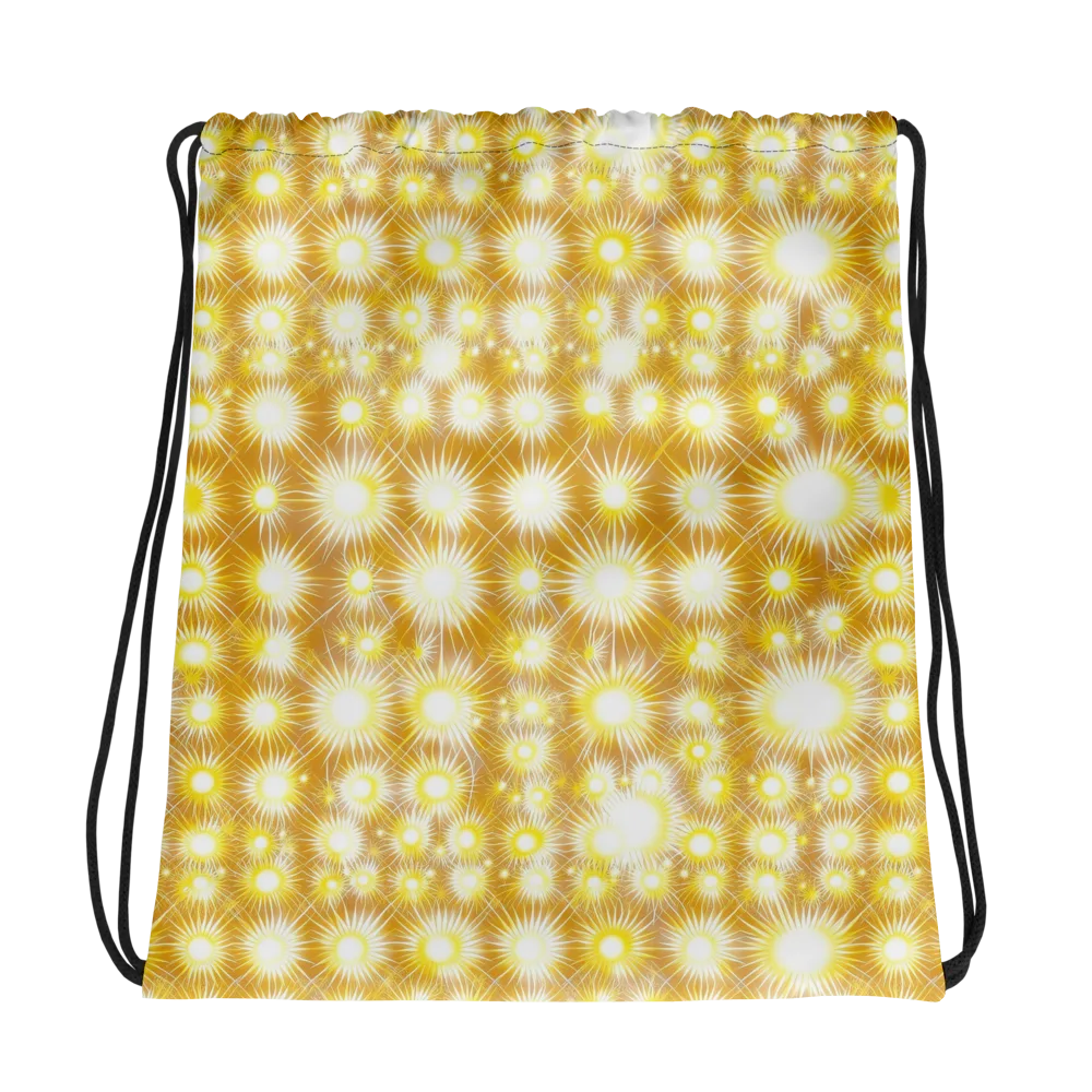 Golden Radiance on Drawstring Bag — Photo
