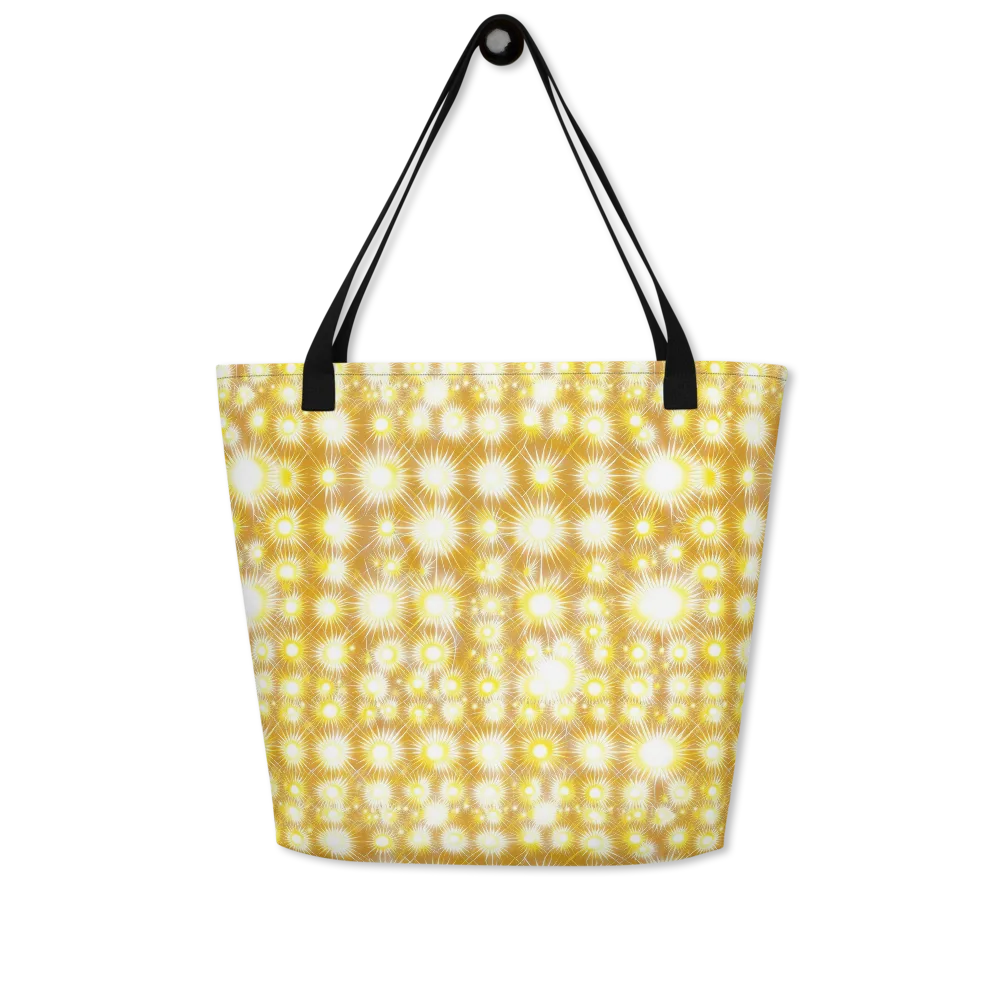 Golden Radiance on Large Tote Bag W/ Pocket — Front