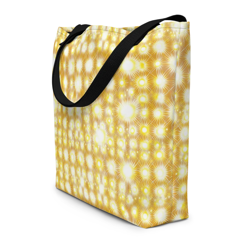 Golden Radiance on Large Tote Bag W/ Pocket — Front