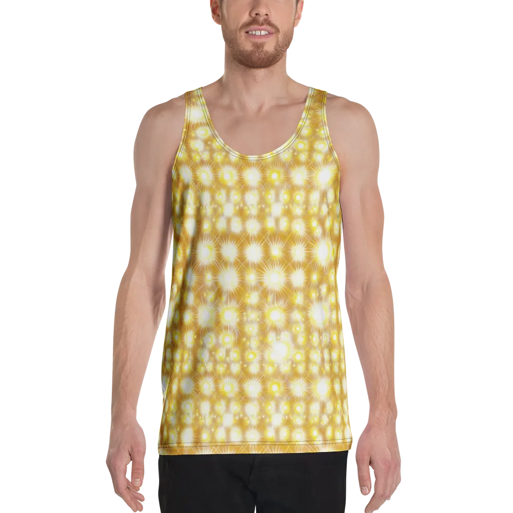 Golden Radiance on Men's Tank Top — Front