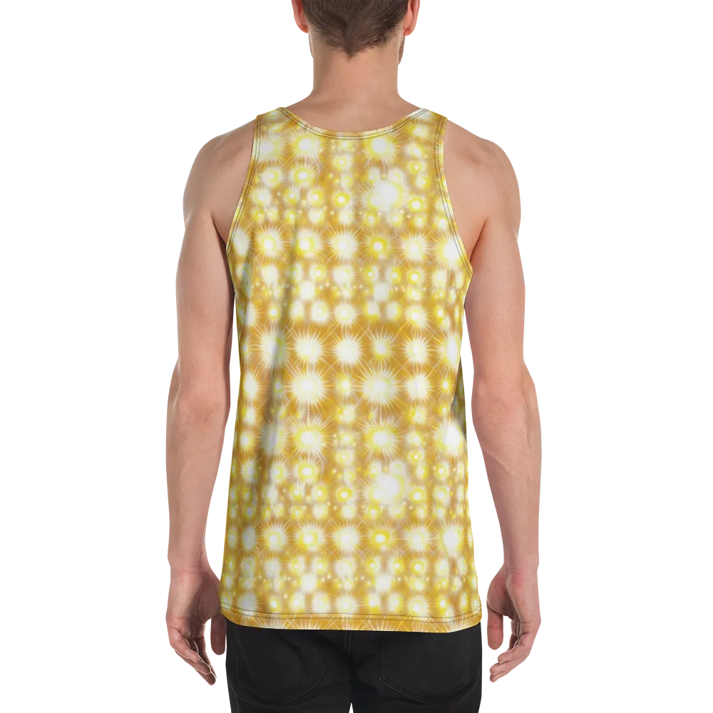 Golden Radiance on Men's Tank Top — Back