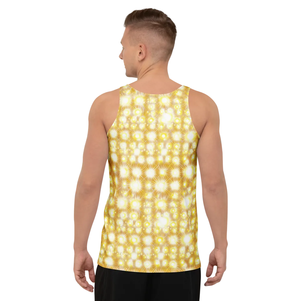 Golden Radiance on Men's Tank Top — Back