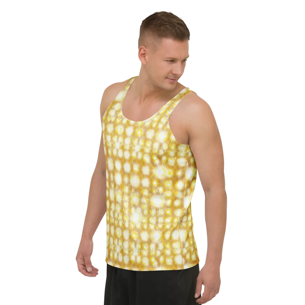 Golden Radiance on Men's Tank Top — Left Front