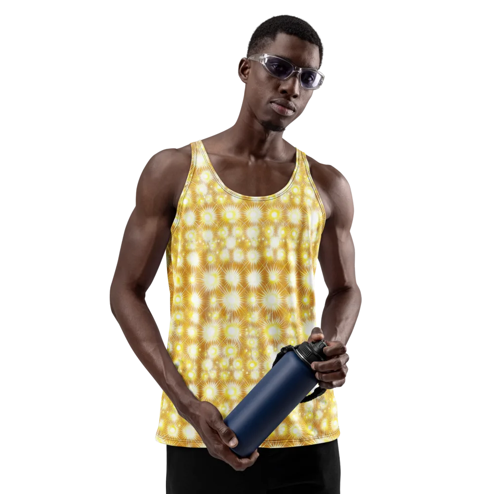 Golden Radiance on Men's Tank Top — Front