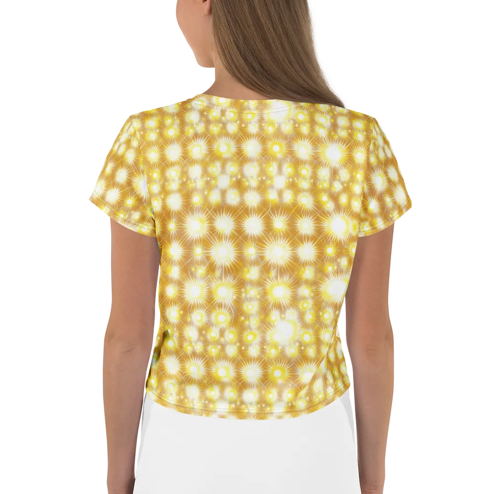Golden Radiance on Crop Tee — Back