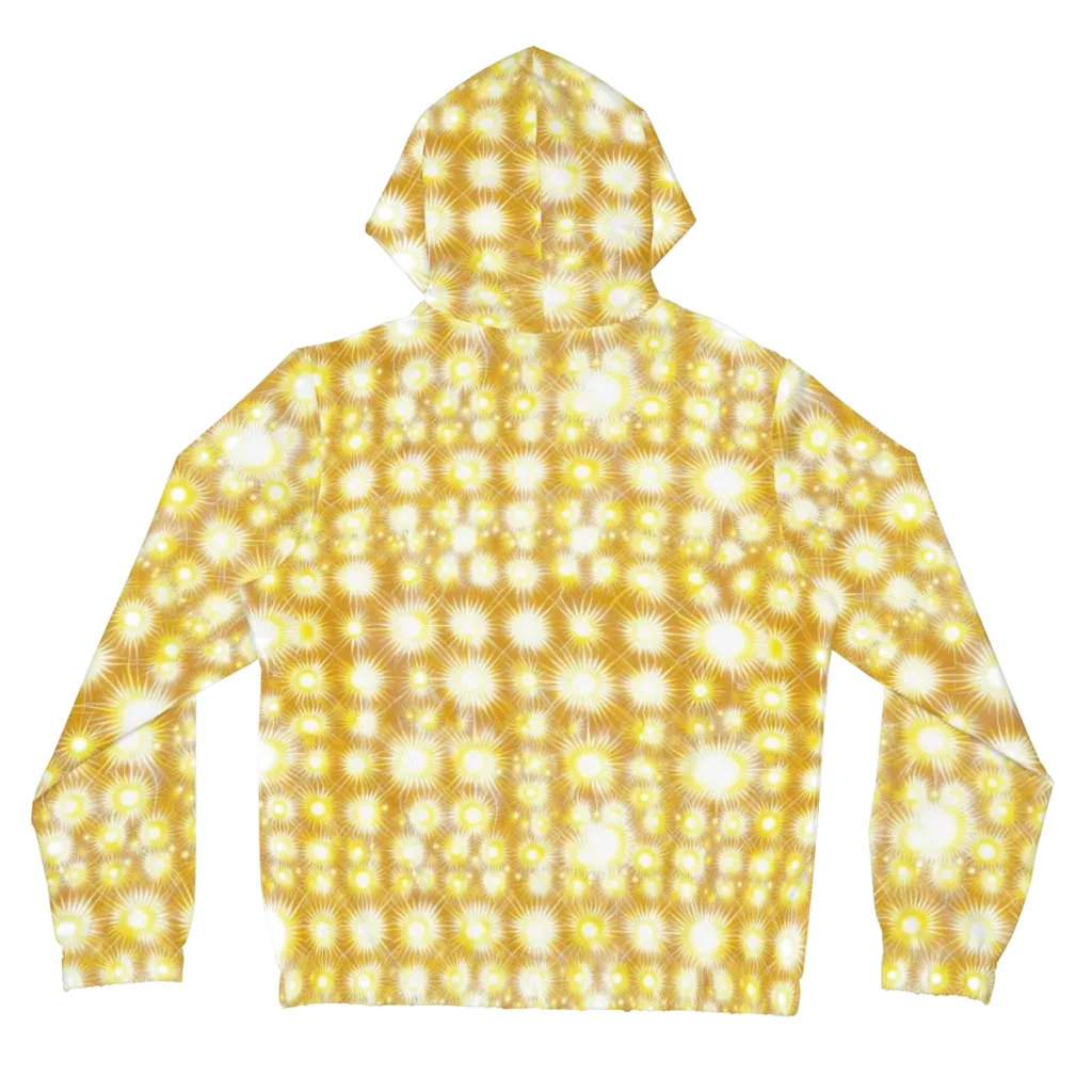 Golden Radiance on Women's Full-Zip Hoodie — Back