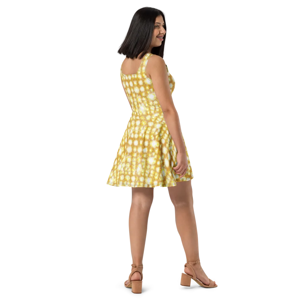 Golden Radiance on Skater Dress — Right