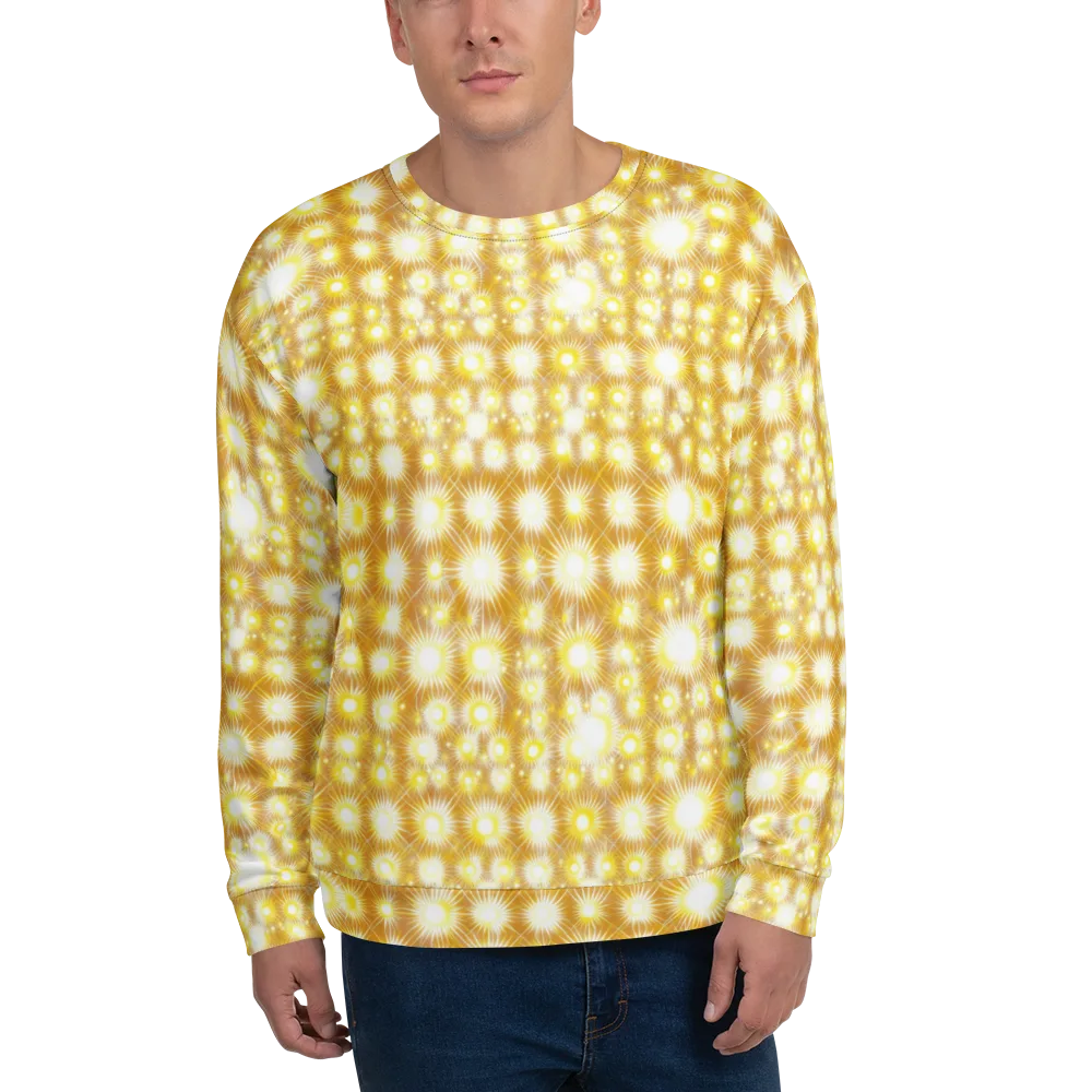 Golden Radiance on Sweatshirt — Front
