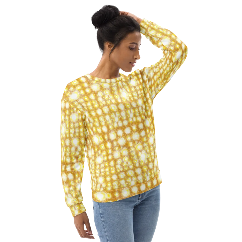 Golden Radiance on Sweatshirt — Right Front
