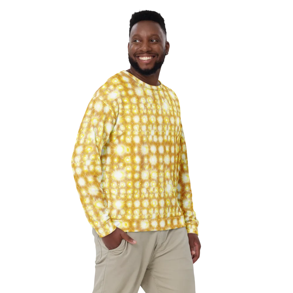 Golden Radiance on Sweatshirt — Front