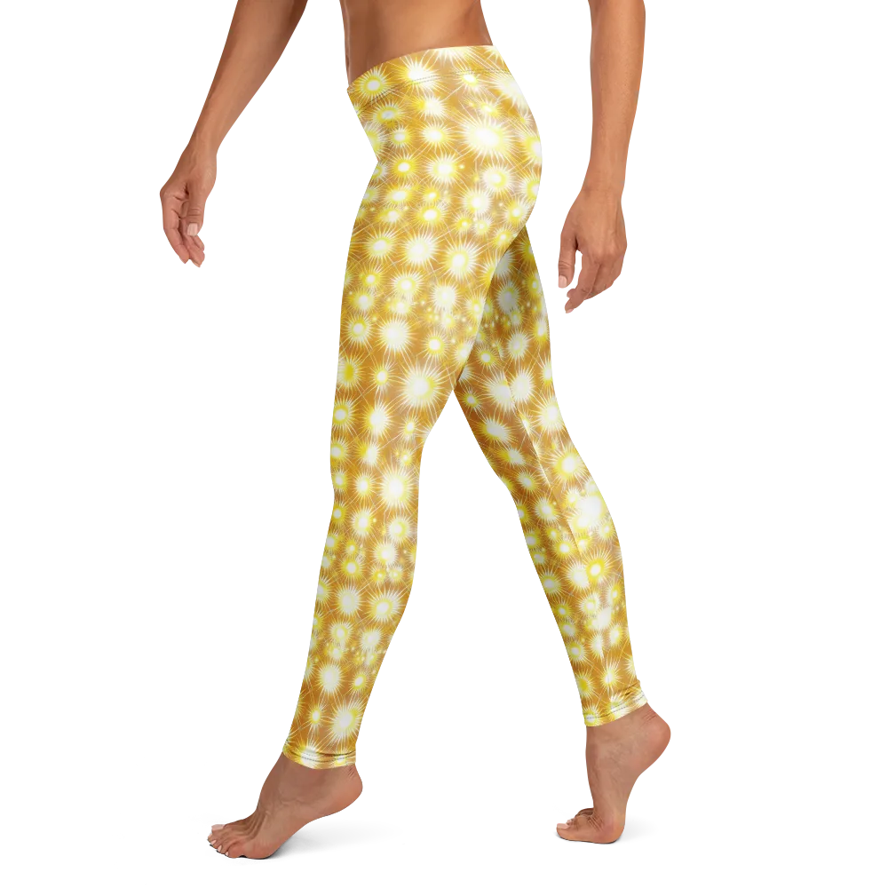 Golden Radiance on Leggings — Left